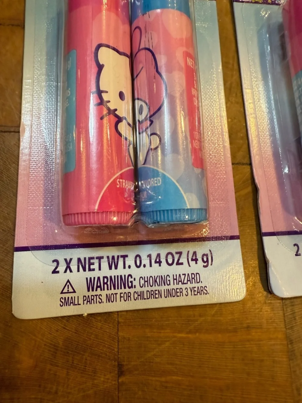 Hello Kitty Pink and Blue Lip Balm Duo